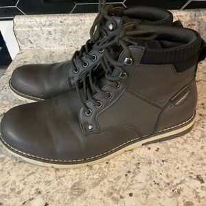 Sonoma Men's Dark Gray Lace-Up Workstyle Ankle Boots